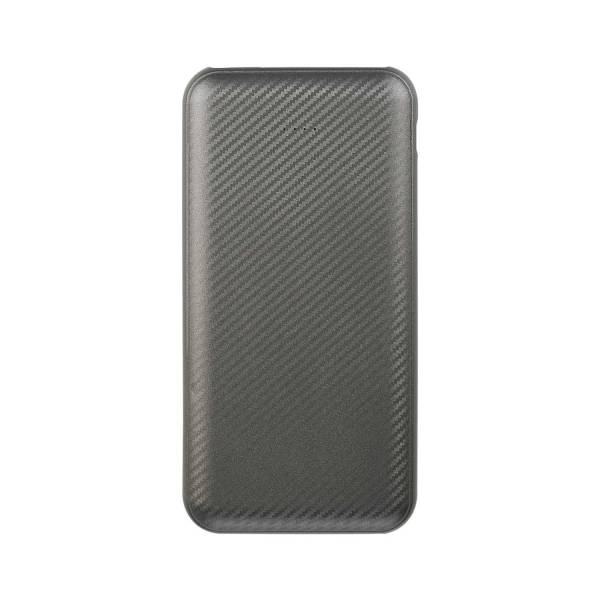 Внешний аккумулятор Carbon PB, 10000 mah, графитовый металлик