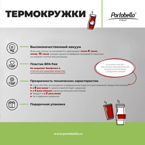 Термокружка вакуумная, Twist, 500 ml, зеленая