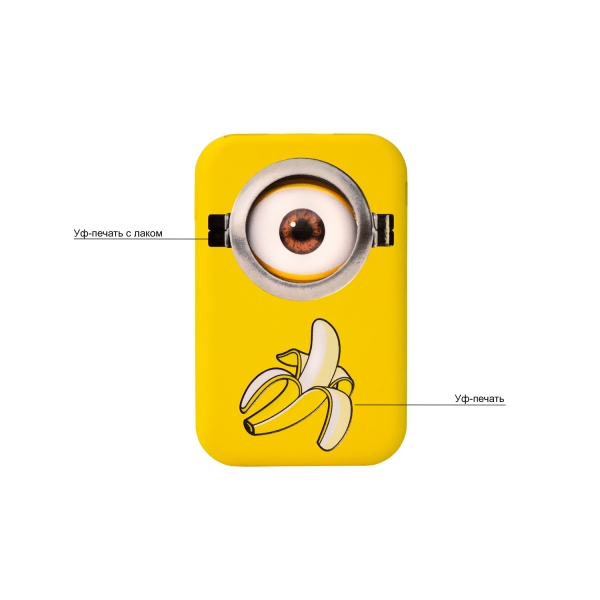 Внешний беспроводной аккумулятор, Ultima Wireless Magnetic, Lemoni, 5000 mah, желтый