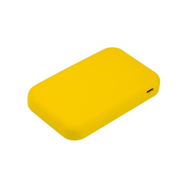 Внешний беспроводной аккумулятор, Ultima Wireless Magnetic, Lemoni, 5000 mah, желтый