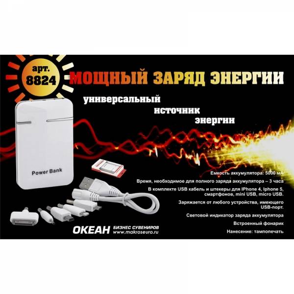 Зарядное устройство "Кругосветка", 5000 mAh