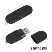 Флеш-карта "Камень" с покрытием soft grip в футляре, объем памяти 16GB