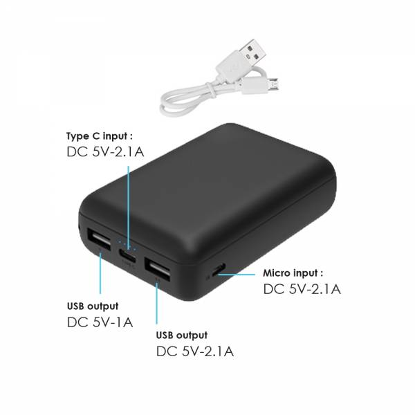 Зарядное устройство "Compact+", 10000 mAh