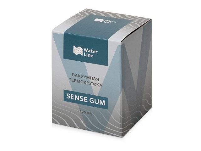 Термокружка Sense Gum soft-touch, 370мл, синий