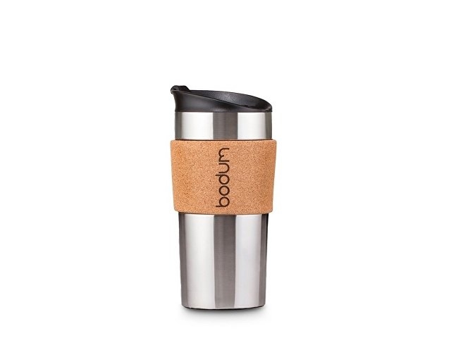 TRAVEL MUG CORK. Travel mug 350ml, натуральный