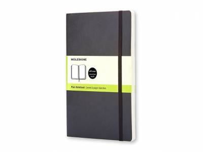 Записная книжка Moleskine Classic Soft (нелинованный), Large (13х21см), черный