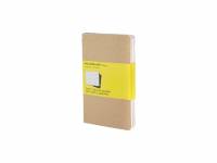 Записная книжка Moleskine Cahier (в клетку, 3 шт.), Pocket (9х14см), бежевый