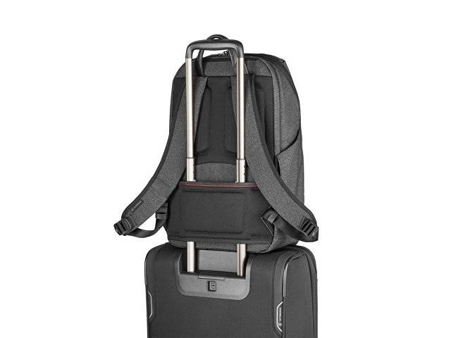 Рюкзак VICTORINOX Architecture Urban 2 Deluxe Backpack 15”, серый, полиэстер/кожа, 31x23x46 см, 23 л