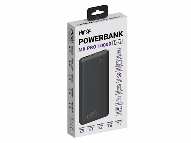 Портативный внешний аккумулятор MX PRO 10000 Black