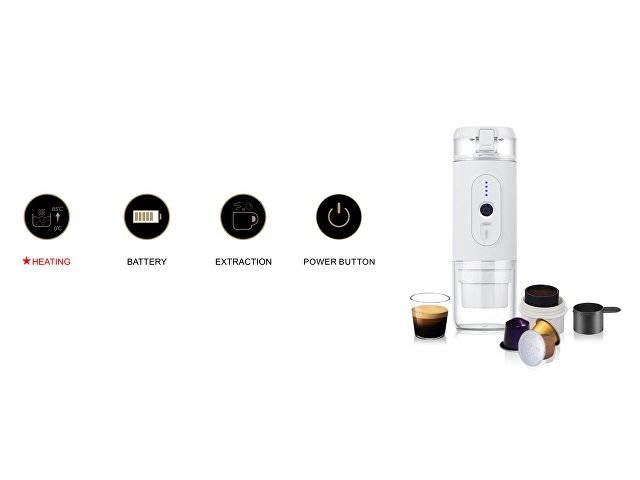 Портативная кофемашина Rombica Barista 2 White