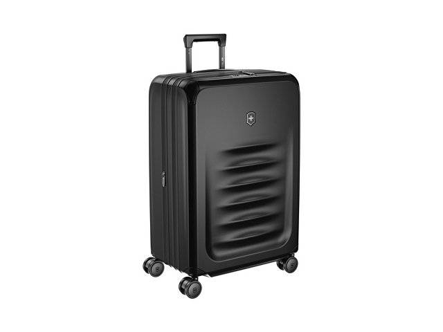 Чемодан VICTORINOX Spectra™ 3.0 Exp. Medium Case, чёрный, поликарбонат Sorplas™, 46x30x69 см, 81 л