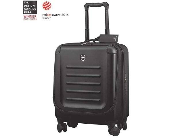 Чемодан VICTORINOX Spectra™ Dual-Access 2.0, чёрный, поликарбонат Bayer, 42x25x55 см, 37 л