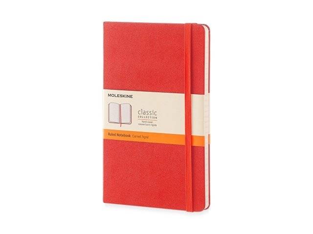 Записная книжка Moleskine Classic (в линейку) в твердой обложке, Large (13х21см), красный