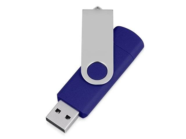 USB/micro USB-флешка 2.0 на 16 Гб «Квебек OTG», синий