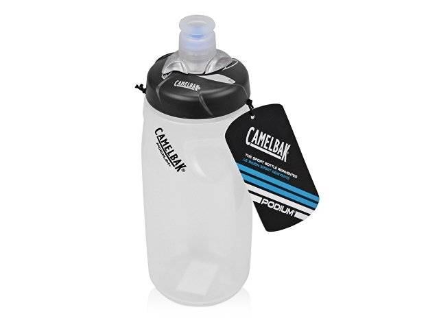 Бутылка CamelBak Custom Print Podium 0,61л, черный/белый прозрачный