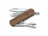 Нож-брелок VICTORINOX Classic SD, 58 мм, 5 функций, деревянная рукоять