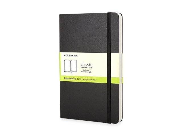 Записная книжка Moleskine Classic (нелинованный) в твердой обложке, Pocket (9x14см), черный