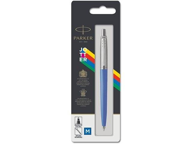 Шариковая ручка Parker Jotter ORIGINALS BLUE CT, стержень: M blue ЭКО-УПАКОВКА