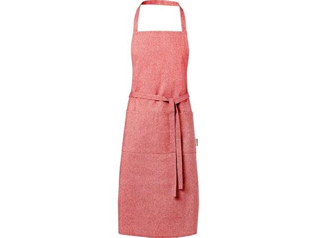 Pheebs 200 g/m² recycled cotton apron, красный яркий