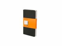 Записная книжка Moleskine Cahier (в линейку, 3 шт.), Pocket (9х14см), черный