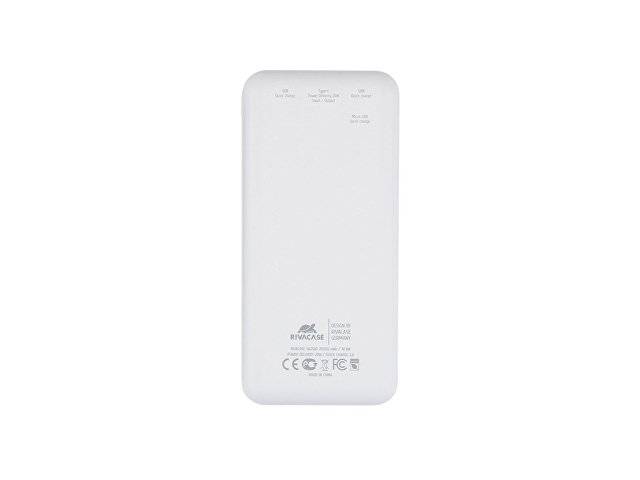 RIVACASE VA2580 (20 000mAh), QC/PD 20W внешний аккумулятор с дисплеем, белый /24