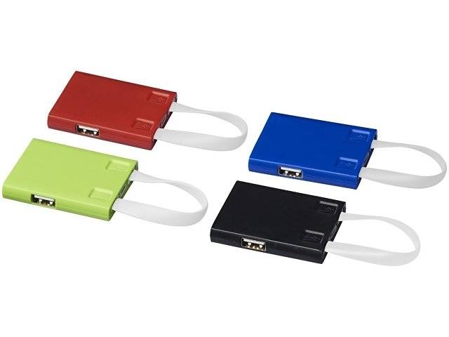 USB Hub и кабели 3-в-1, красный