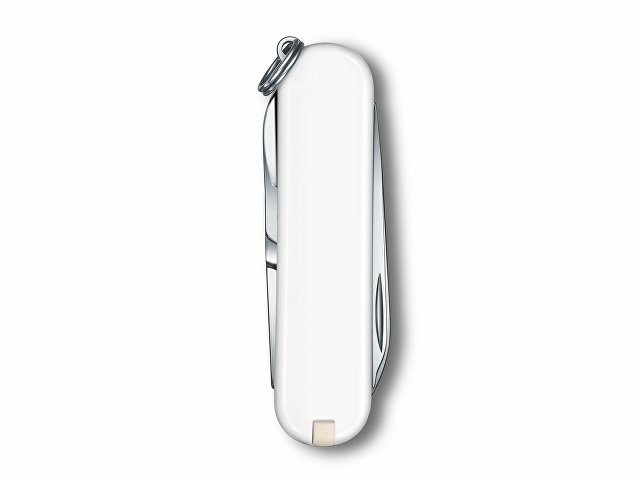 Нож-брелок VICTORINOX Classic SD Colors "Falling Snow", 58 мм, 7 функций, белый