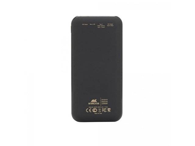 Внешний аккумулятор VA2074 с поддержкой QC 3.0 и PD, 20 000 mAh, черный