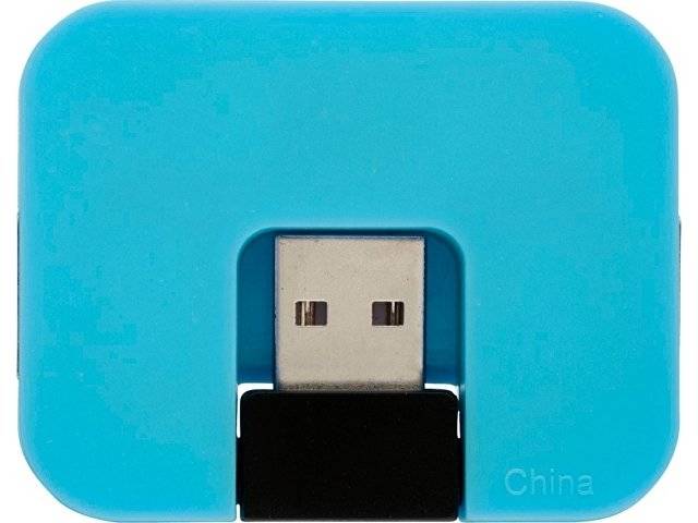 USB Hub "Gaia" на 4 порта, синий