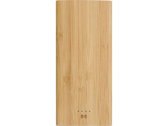 Внешний беспроводной аккумулятор из бамбука "Bamboo Air", 10000 mAh