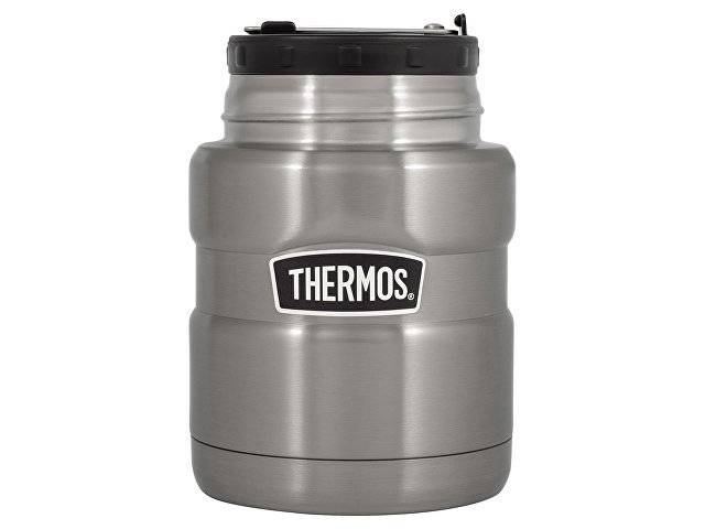 Термос из нерж. стали с ложкой тм THERMOS SK3000-SBK 0,47L, стальной