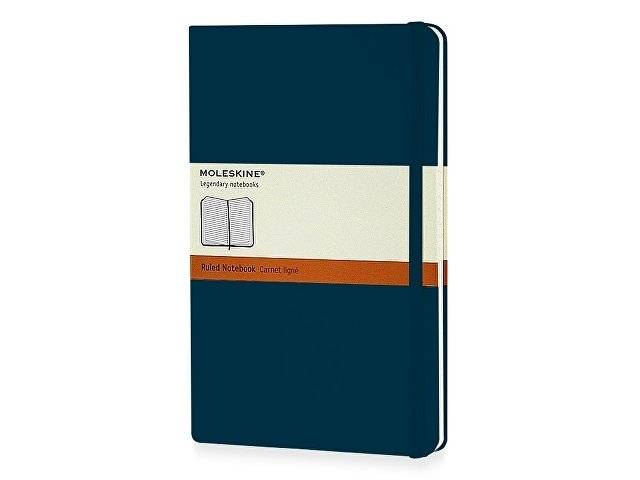 Записная книжка Moleskine Classic (в линейку) в твердой обложке, Large (13х21см), сапфир