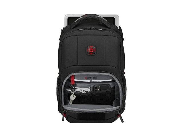 Рюкзак WENGER PlayerMode 15.6”, чёрный, 100% полиэстер, 30х23х46 см, 20 л