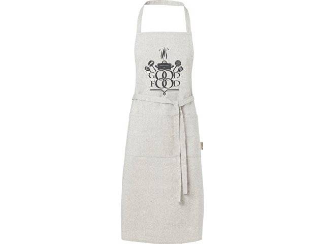 Pheebs 200 g/m² recycled cotton apron, серый яркий