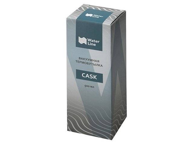 Вакуумная термобутылка "Cask" Waterline, soft touch, 500 мл, белый