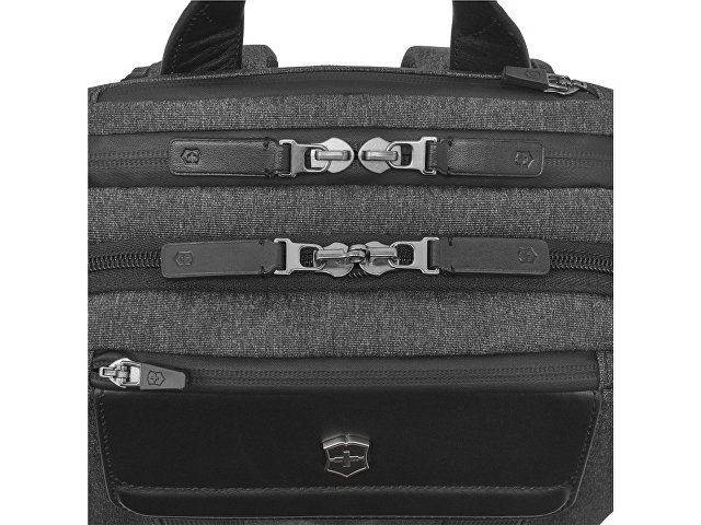 Рюкзак VICTORINOX Architecture Urban 2 Deluxe Backpack 15”, серый, полиэстер/кожа, 31x23x46 см, 23 л