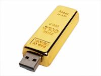 USB-флешка на 128 Гб в виде слитка золота, золотой