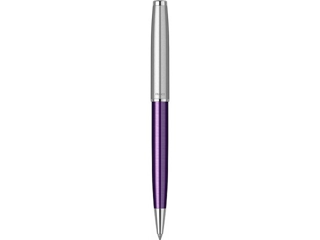 Шариковая ручка Parker Sonnet Essentials Violet SB Steel CT, цвет чернил black, перо: M, в подарочной упаковке.