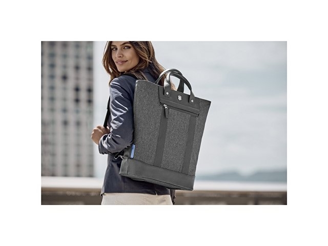 Сумка-рюкзак VICTORINOX Architecture Urban2 2way Carry Tote 15'',серая,полиэстер/кожа,40x15x40см,20л