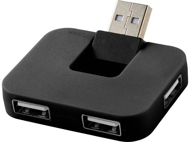 USB Hub "Gaia" на 4 порта, черный