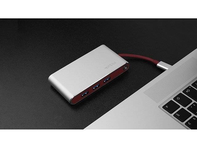 Хаб USB Rombica Type-C Hermes Red