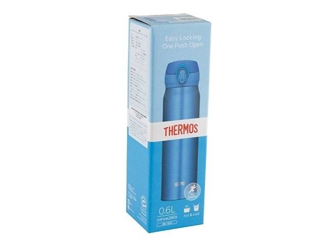 Термос со стальной колбой тм THERMOS JNL-602-MTB SS Vac. Insulated Flask,600ml, синий