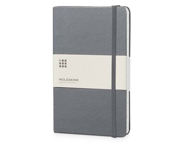 Записная книжка Moleskine Classic (в линейку) в твердой обложке, Large (13х21см), серый