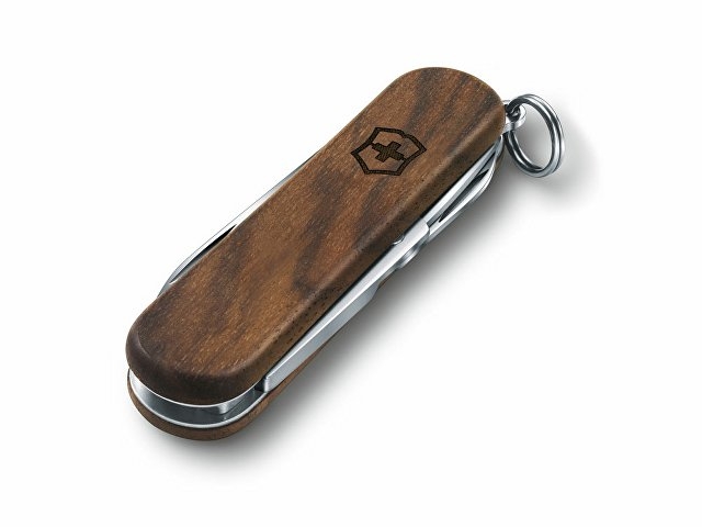 Нож-брелок VICTORINOX Classic SD, 58 мм, 5 функций, деревянная рукоять