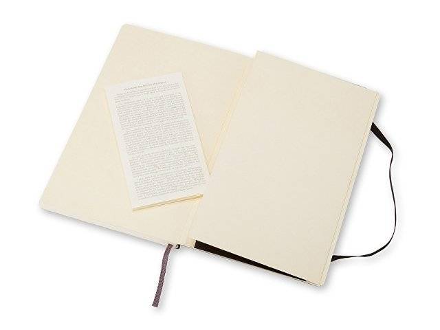 Записная книжка Moleskine Classic Soft (нелинованный), Large (13х21см), черный