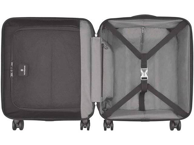 Чемодан VICTORINOX Spectra™ 2.0, чёрный, поликарбонат Bayer, 42x24x55 см, 42 л