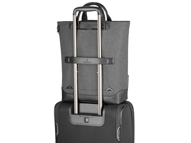 Сумка-рюкзак VICTORINOX Architecture Urban2 2way Carry Tote 15'',серая,полиэстер/кожа,40x15x40см,20л