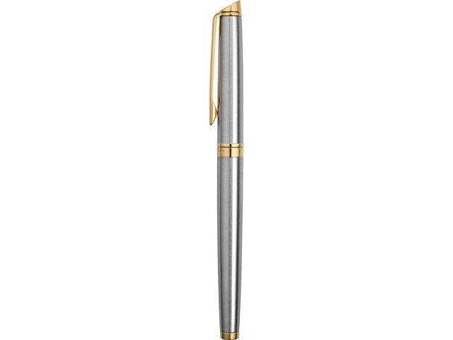 Ручка роллер Waterman «Hemisphere Stainless Steel GT F», серебристый/золотистый