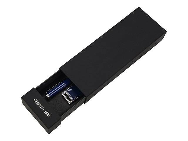 Набор Cerruti 1881: ручка шариковая, флеш-карта USB 2.0 на 2 Гб «Zoom Blue»