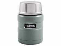 Термос из нерж. стали с ложкой тм THERMOS SK3000-MGR 0,47 L, зеленый